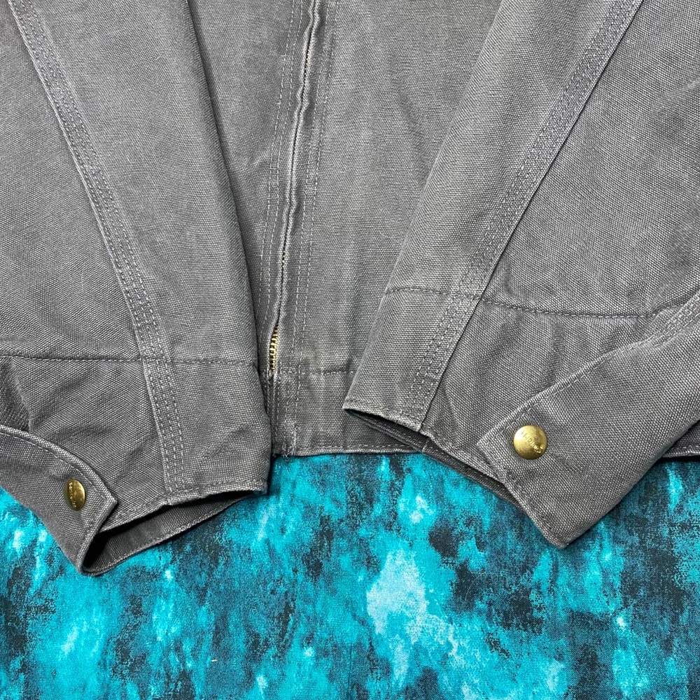 NWT Carhartt Jacket XXL J97 Grey Duck Fleece Lined - Picture 7 of 12